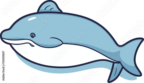 Whale Vector Illustration for Nature Documentary Posters