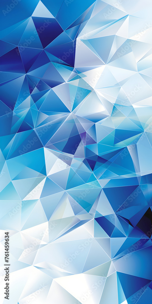 Geometric Triangle Blue Ice Texture Abstract Background Geometric Triangle Blue Ice Texture Abstract Background
