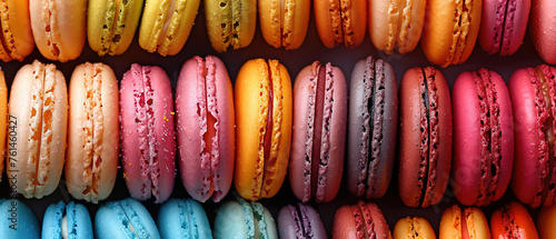 texture of Luxurious macarons texture, oversized with lavish fillings, food restaurant6 background