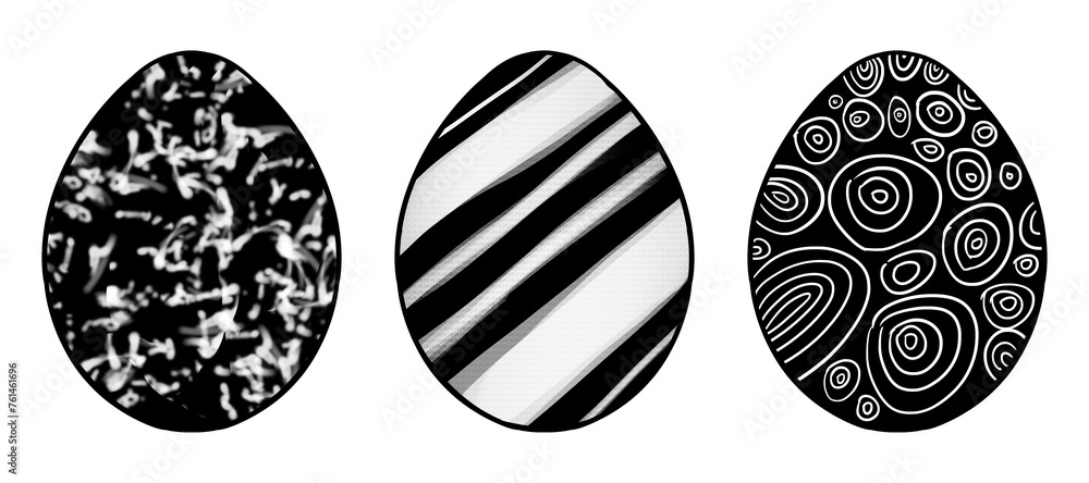 Abstract pattern black and white Easter Egg illustration. Perfect for artwork, t-shirts, cards, prints, picture books, coloring books, wallpaper, prints, etc. Abstract pattern black and white Easter Egg illustration. Perfect for artwork, t-shirts, cards, prints, picture books, coloring books, wallpaper, prints, etc.
