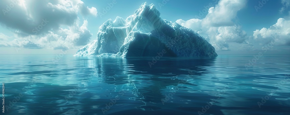 Floating iceberg - obrazy, fototapety, plakaty 