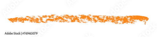 Grunge Kreidelinie in orange zum Unterstreichen