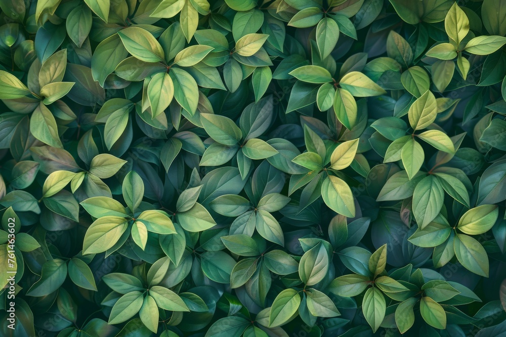 The leaves arranged themselves in a pleasing pattern against the background of the forest floor The leaves arranged themselves in a pleasing pattern against the background of the forest floor