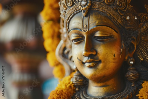 Beautiful statue of the Hindu deity Lord Balaji photo