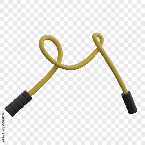Skipping Rope Fitness Equipment 3d Rendering