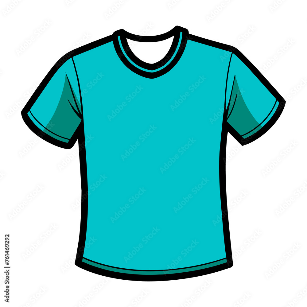 Blue Sports t-shirt jersey template front view generated by Ai Blue Sports t-shirt jersey template front view generated by Ai