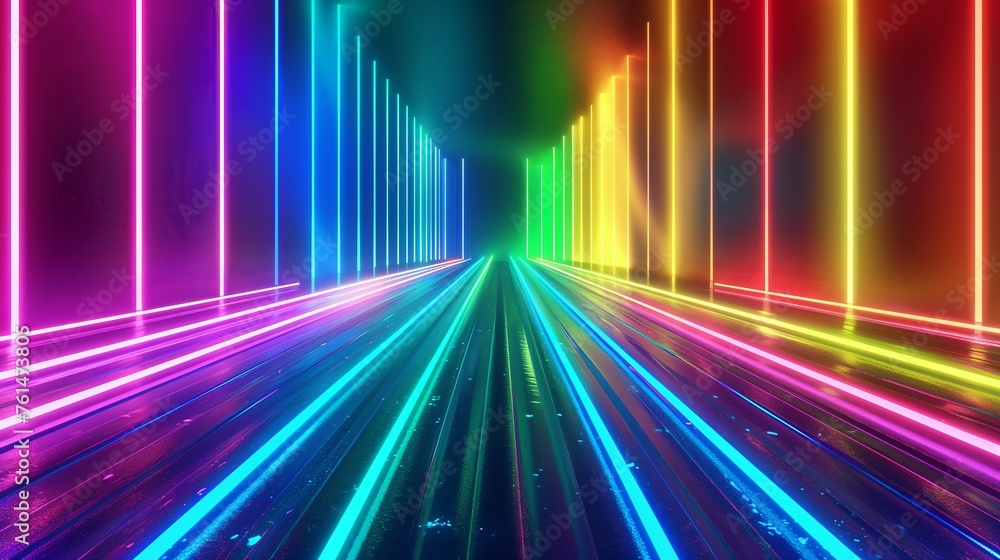 Abstract rainbow design with swirling colors and a bright spectrum for a vibrant background Abstract rainbow design with swirling colors and a bright spectrum for a vibrant background