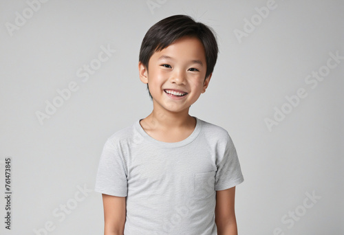 Smiling Asian boy cute child