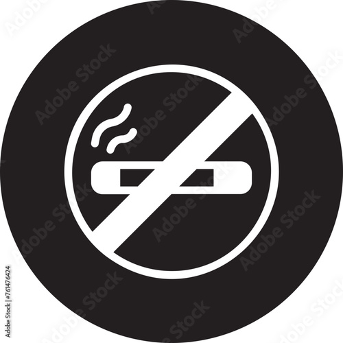 no smoking glyph icon