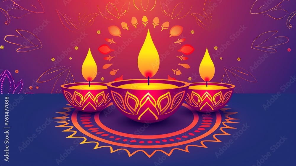 Diwali Delights festival Flat Design Illustration flat design Diwali Delights festival Flat Design Illustration flat design