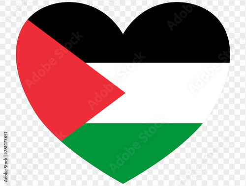 Palestine flag in heart shape isolated on transparent background. vector illustration Free Download Palestine flag in heart shape isolated on transparent background. vector illustration - GFXLoad