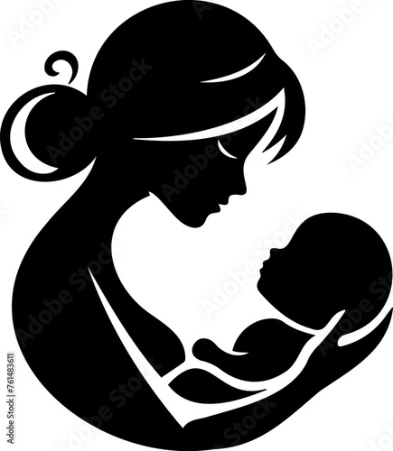 Mother's Day silhouette design