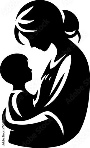 Mother's Day silhouette design