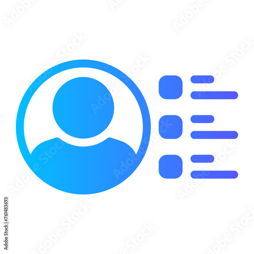 evaluation gradient icon