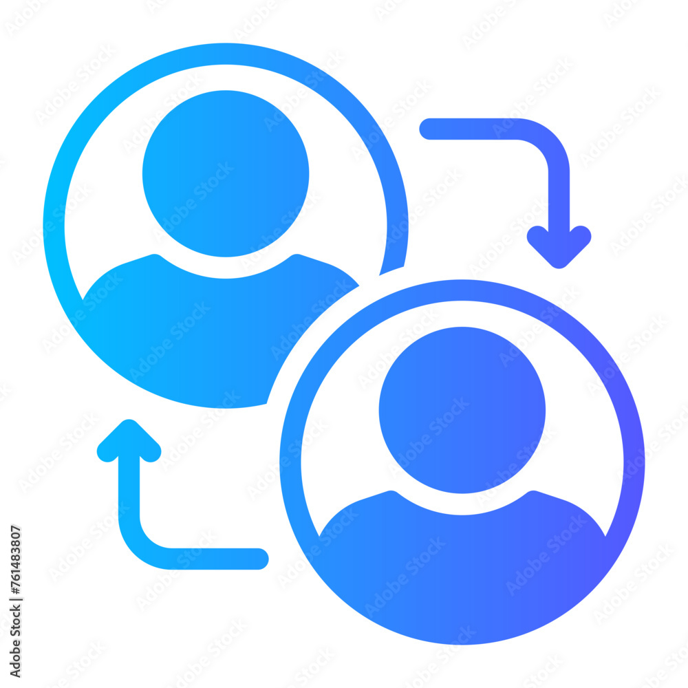 personnel gradient icon personnel gradient icon