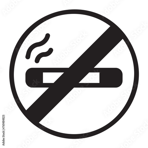 no smoking glyph icon