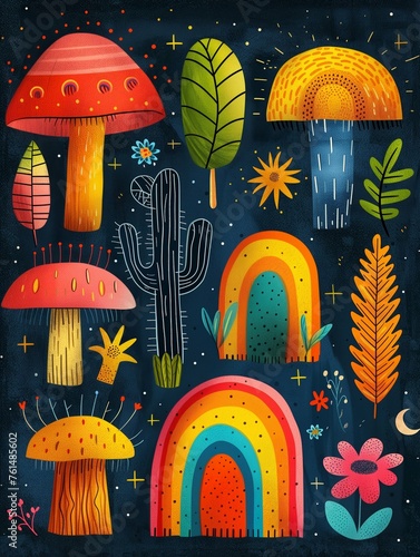 Cosmic Mushroom Wonderland photo