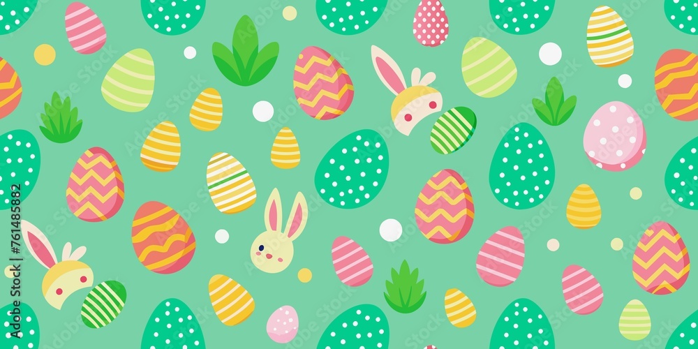 seamless easter pattern banner. Seamless easter pattern background. seamless easter pattern banner. Seamless easter pattern background.