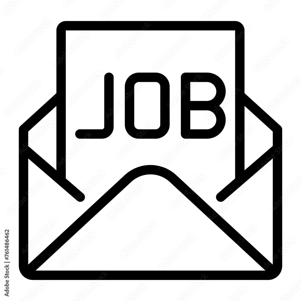 job offer line icon job offer line icon