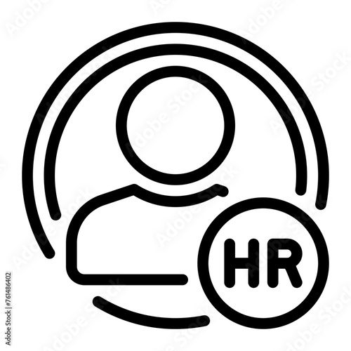 human resources line icon