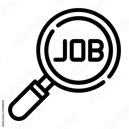 job seeker line icon