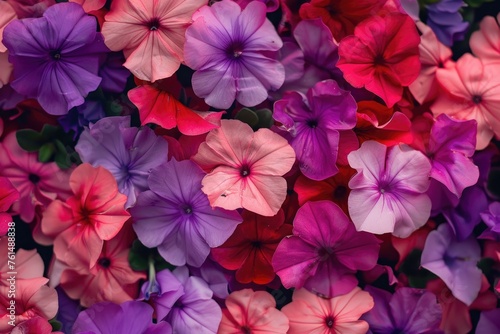 Close up of purple and red flowers, perfect for floral designs © Fotograf