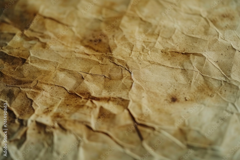 Fototapeta premium Detailed shot of paper on table, suitable for office or education concepts