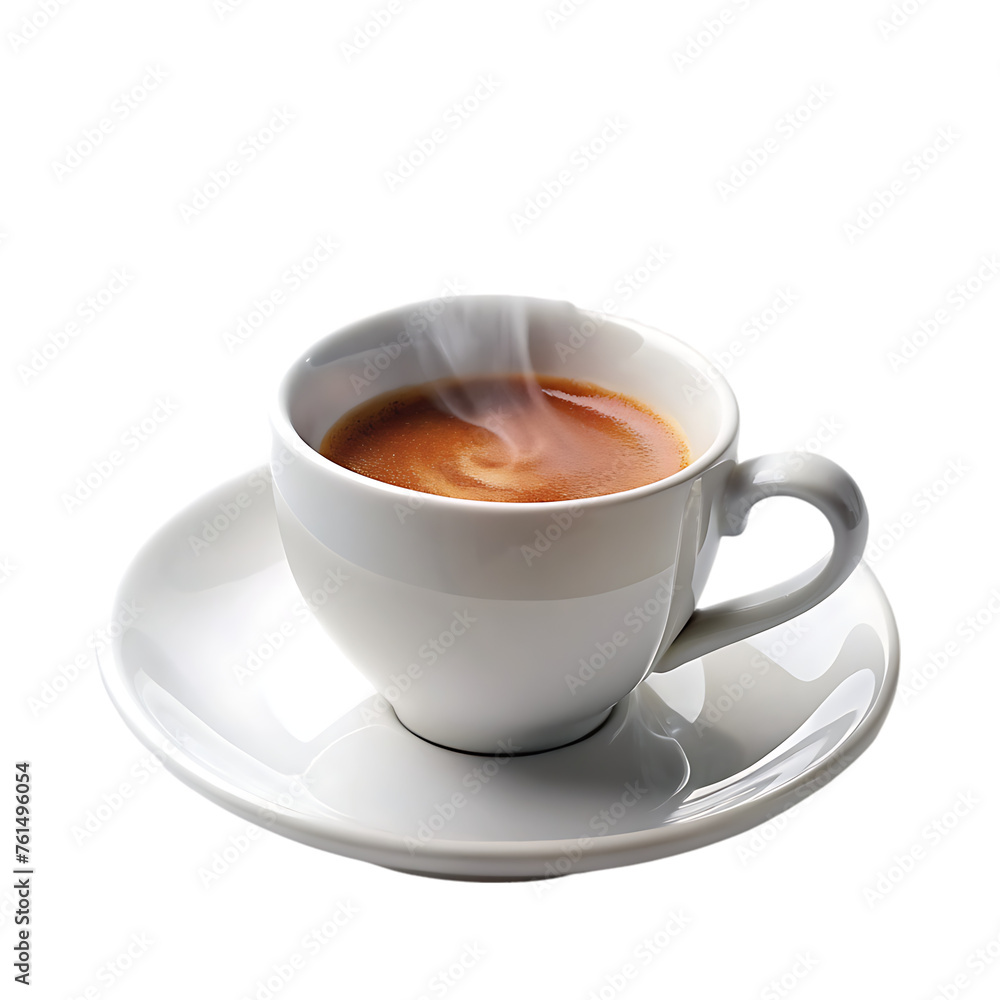 minimalist photo of a white coffee cup with saucer isolated on a transparent background minimalist photo of a white coffee cup with saucer isolated on a transparent background