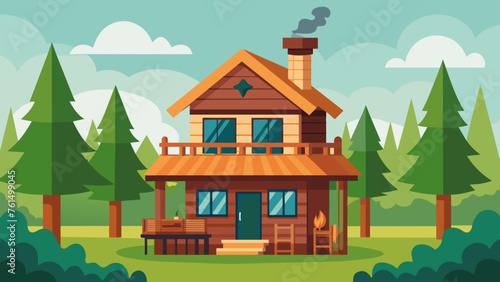 old wooden hut and svg fple