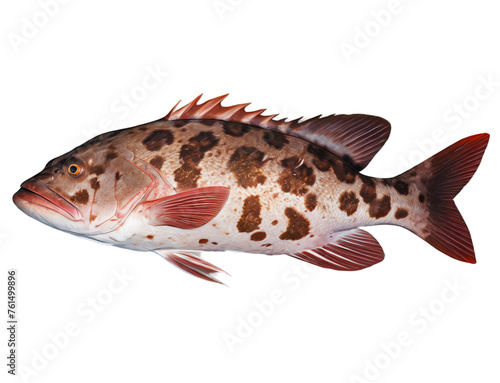 Nassau grouper fish isolated