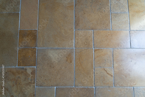 Stone tile floor texture background. Floor tiles for interior exterior decoration.