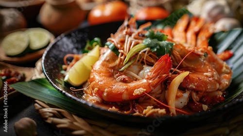 Delicious Thai Seafood - A Mouthwatering Fusion of Thai, Seafood, and Food © chutikan