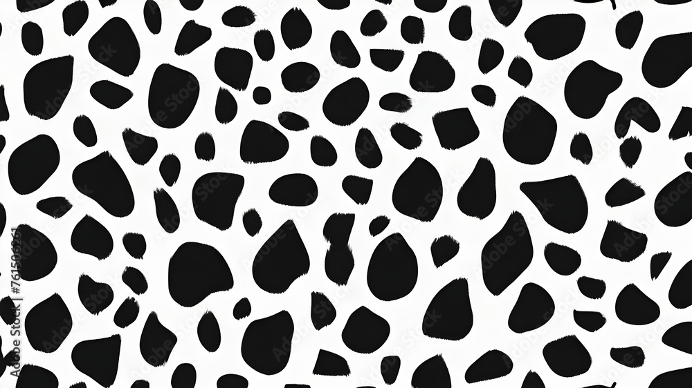 Seamless Leopard or giraffe Pattern In Black And White pattern background on white background. Hand painted textures Seamless Leopard or giraffe Pattern In Black And White pattern background on white background. Hand painted textures