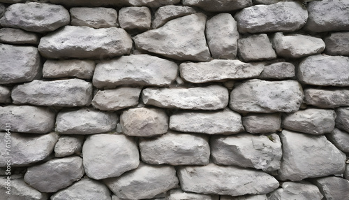 Texture of old rock wall for background. Old grey stone wall background texture close up