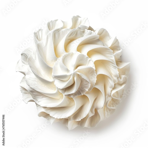 _A_whipped_cream_isolated_black_background_in_the_top © MstRoksana
