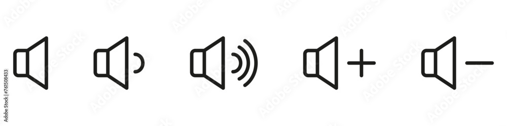 Music and sound icon set. Music sign. Vector Music and sound icon set. Music sign. Vector