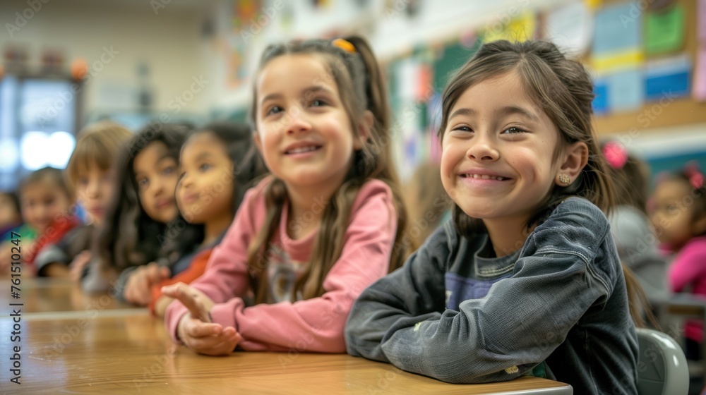 Children enjoy the variety in the primary school classroom. Children enjoy the variety in the primary school classroom.