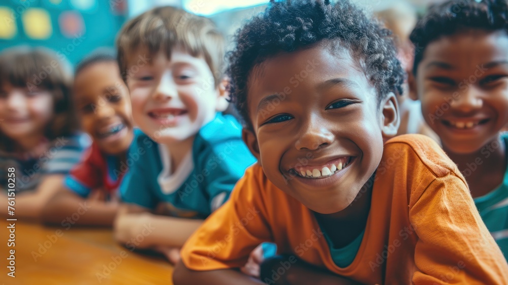 Children enjoy the variety in the primary school classroom. Children enjoy the variety in the primary school classroom.