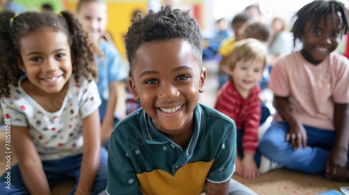 Children enjoy the variety in the primary school classroom.