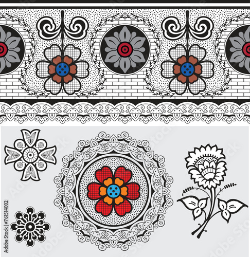 bedsheet design digital art use hand work and digital printing
