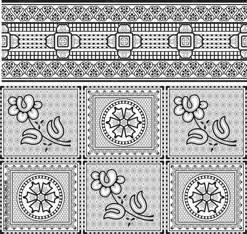 bedsheet design digital art use hand work and digital printing
