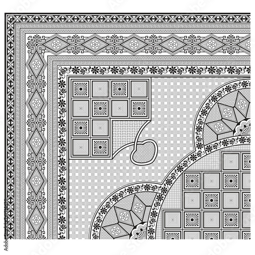 bedsheet design digital art use hand work and digital printing
