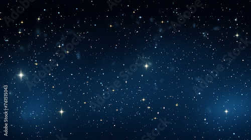 Dark blue night sky stars background