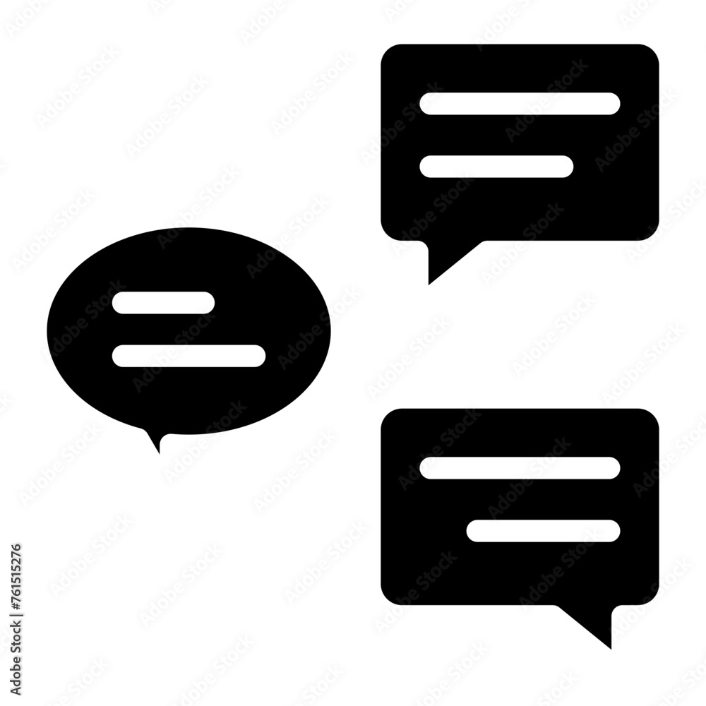 Chat vector icon. Talk bubble speech icon vector design elements. Chat vector icon. Talk bubble speech icon vector design elements.