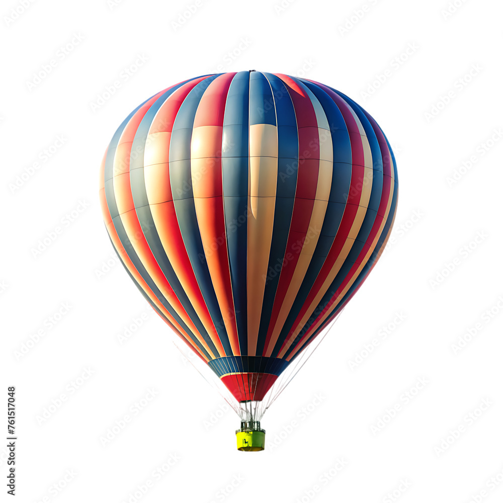 Fototapeta premium 3d air balloon isolated on transparent background