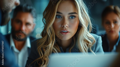 Woman Wearing Glasses Looking at Camera