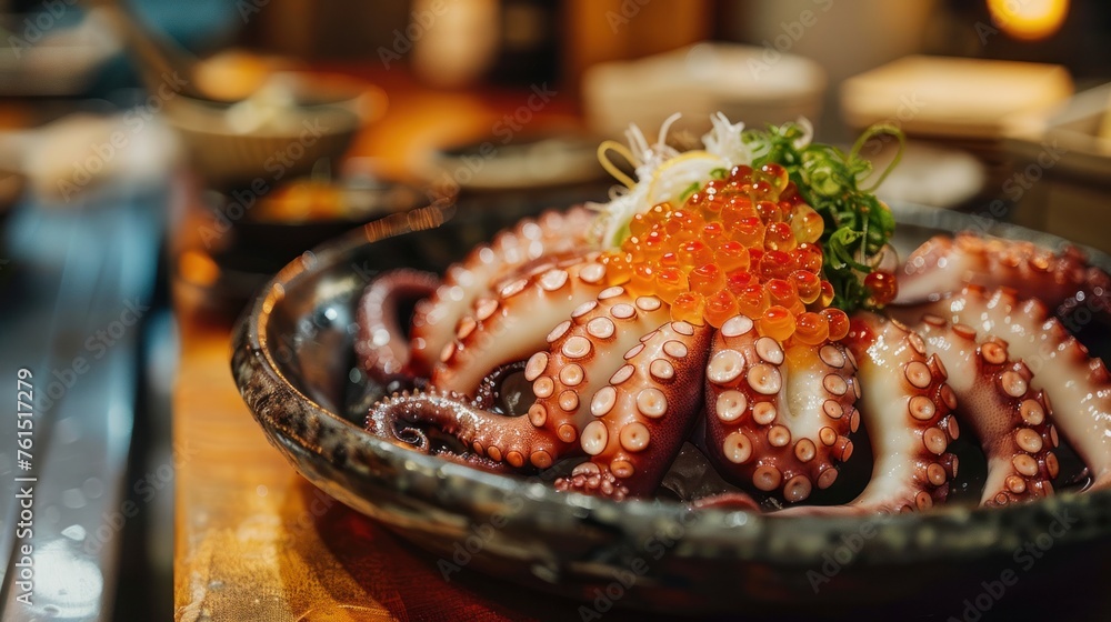 Octopus sashimi seafood