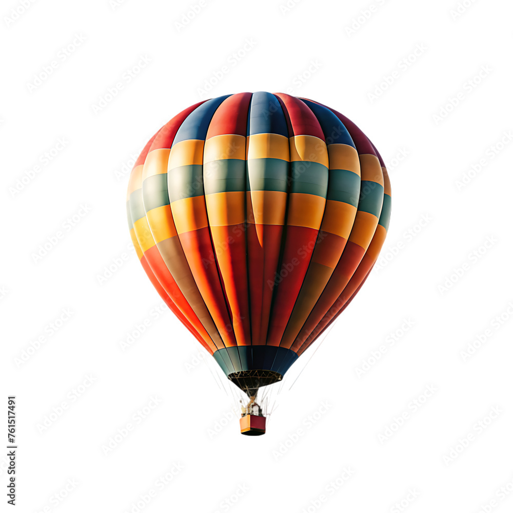 Naklejka premium 3d air balloon isolated on transparent background