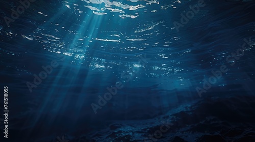 Sunlight shining through water, suitable for nature and underwater themes