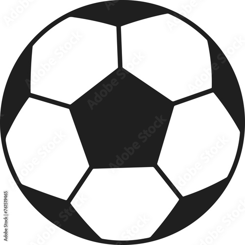 Football ball realistic. Soccer ball. Mock up of sports element vector illustration